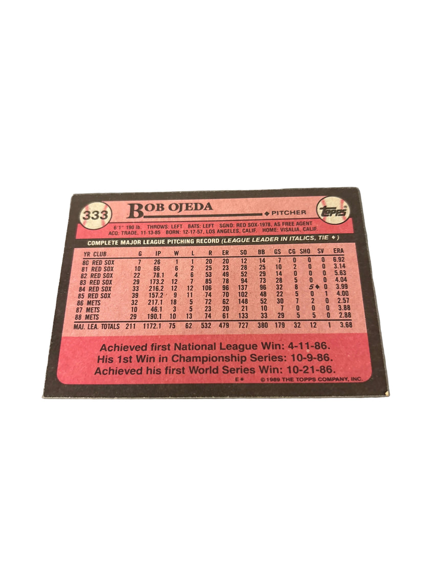 Topps Bob Ojeda