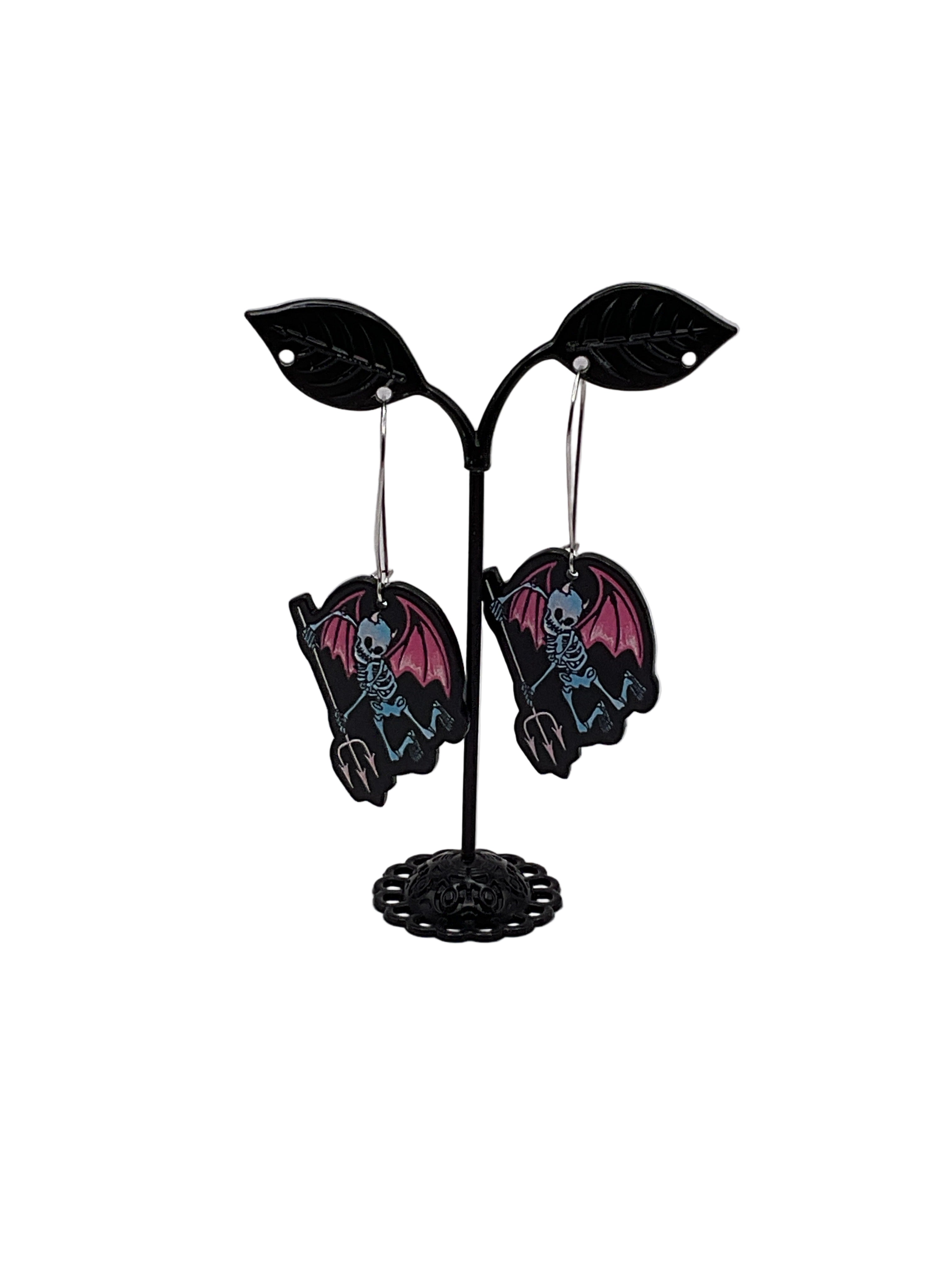 Devil Skeleton Earrings