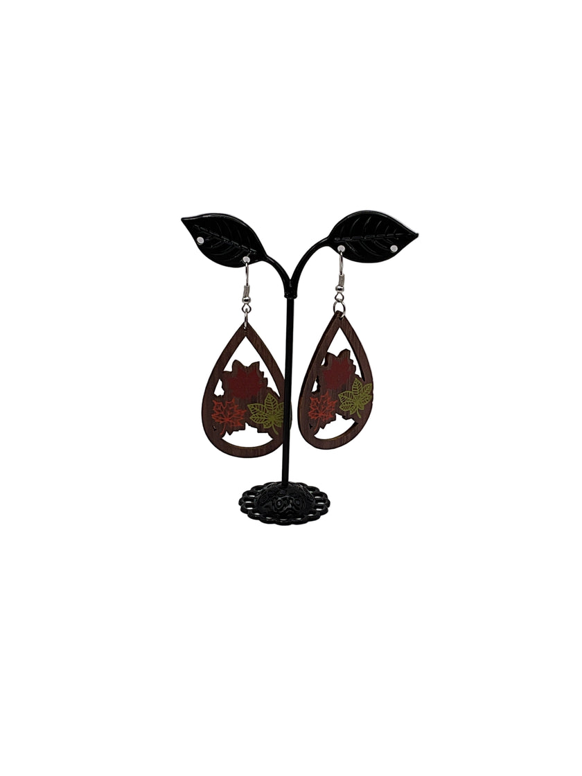Fall leaf earrings