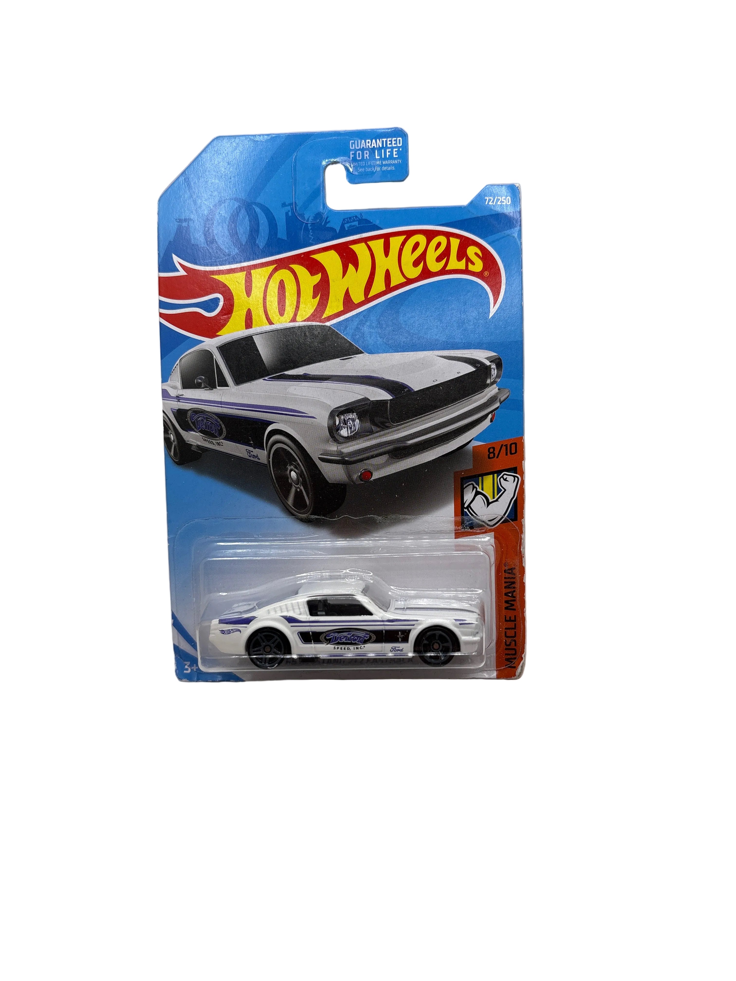 Hot Wheels 65 Mustang 2+2 Fastback Diecast white