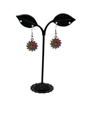 Colorful Gear Earrings