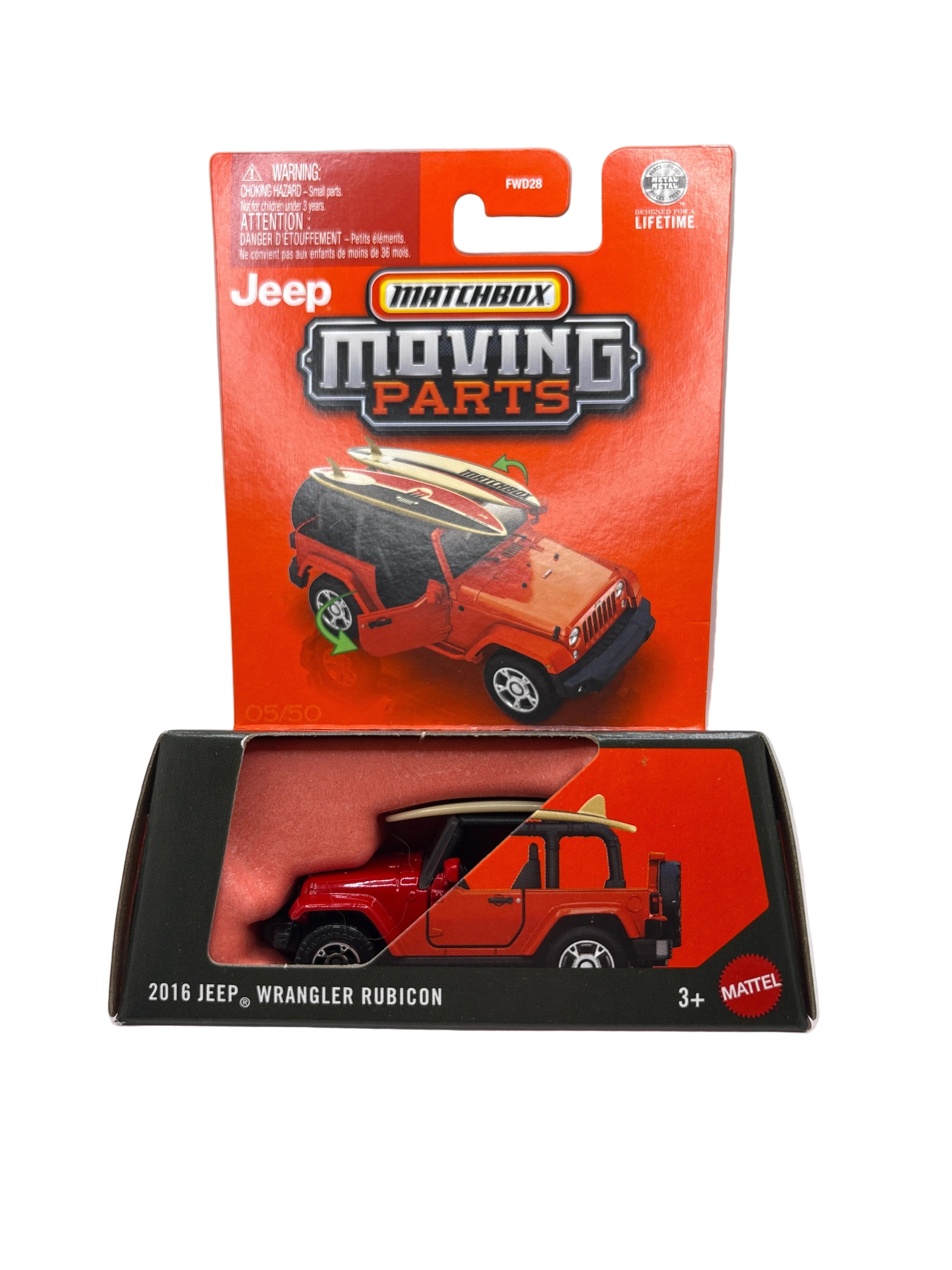 Matchbox 2016 Jeep Wrangler Rubicon Diecast