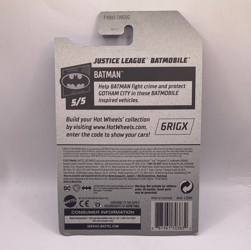 Hot Wheels Justice League Batmobile Diecast