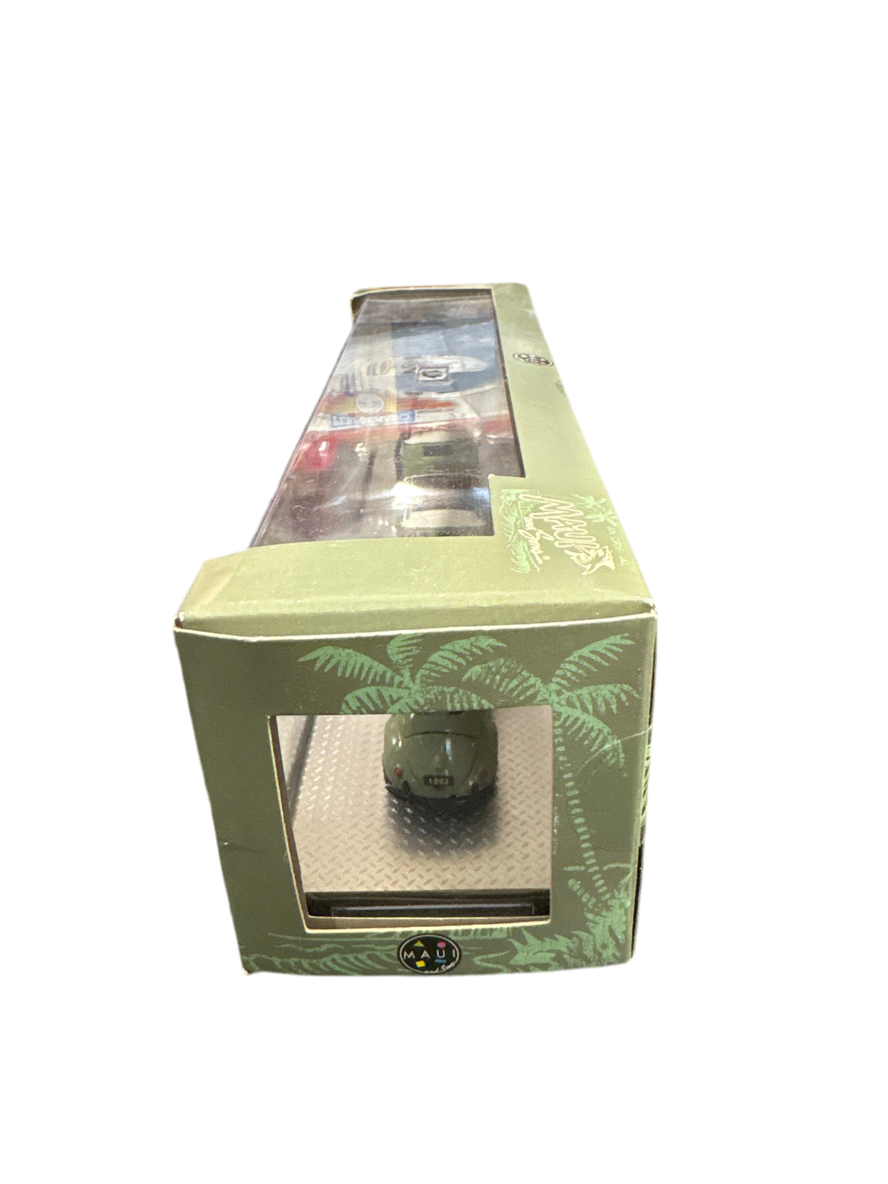 M2 1960 VW Delivery Van & 1953 VW Beetle Deluxe U.S.A. Model Diecast green