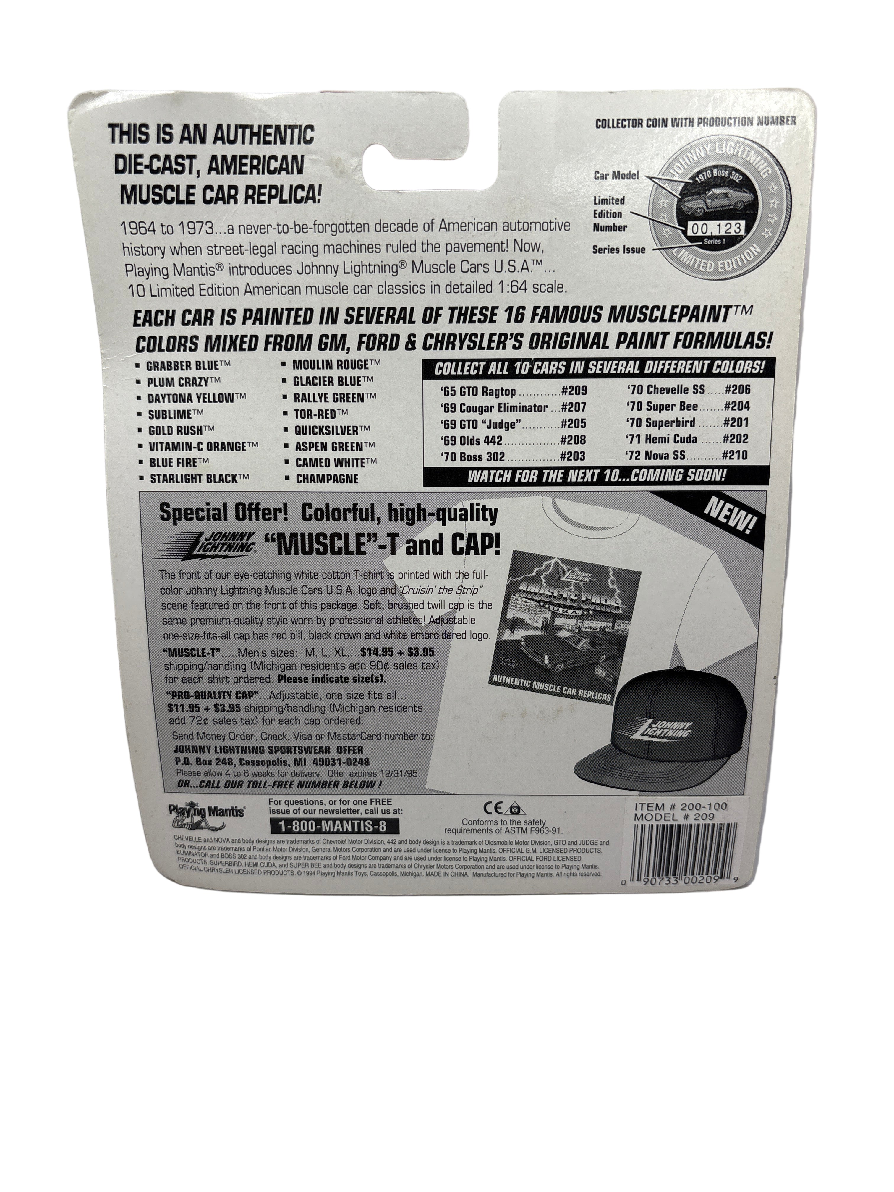 Johnny Lightning 1965 GTO Diecast