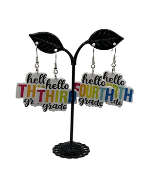 Hello,Grade school Earrings