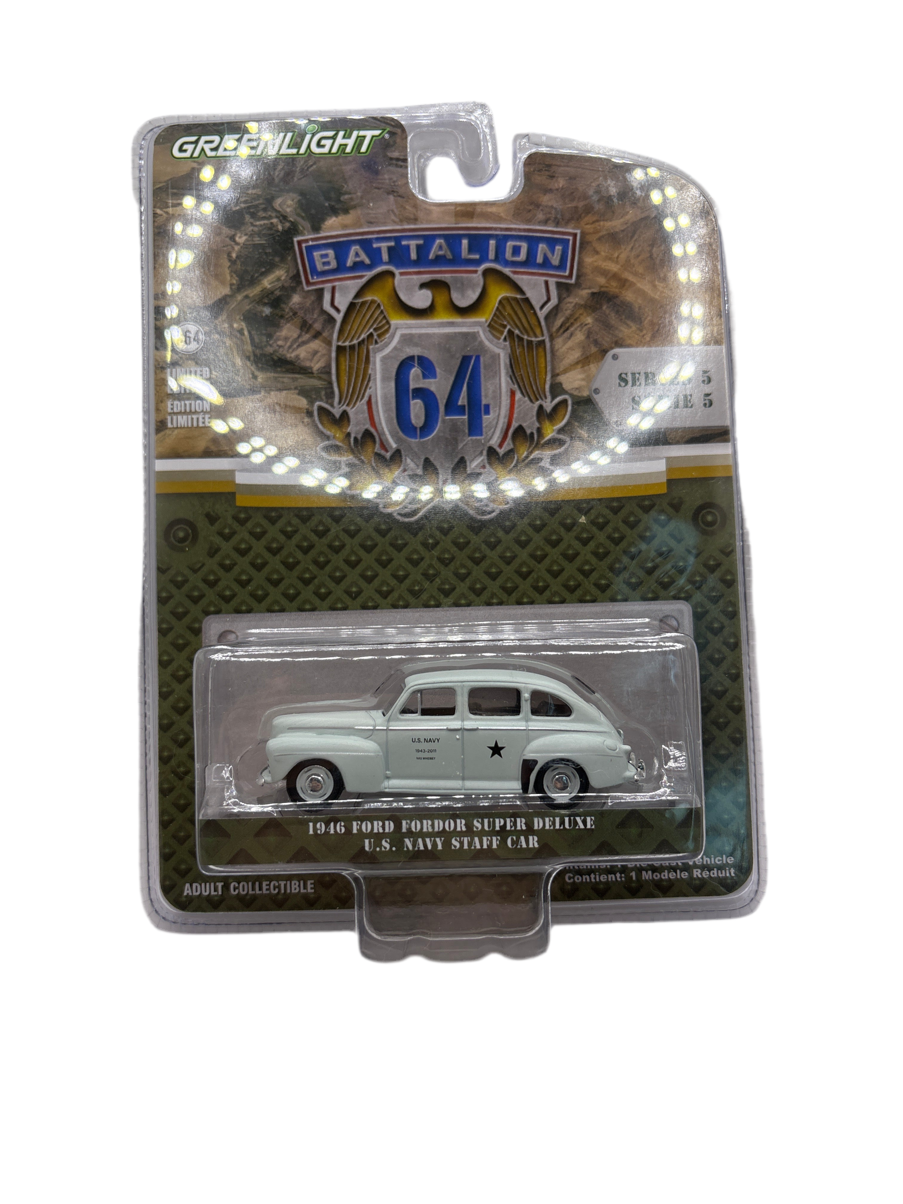 Greenlight 1946 Ford Fordor Super Deluxe U.S. Navy Staff Car Diecast