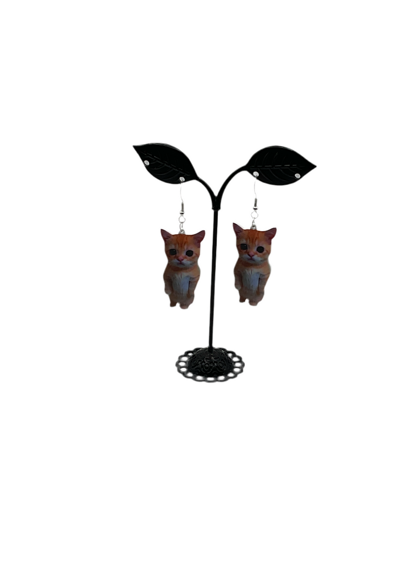 Cat earrings 6