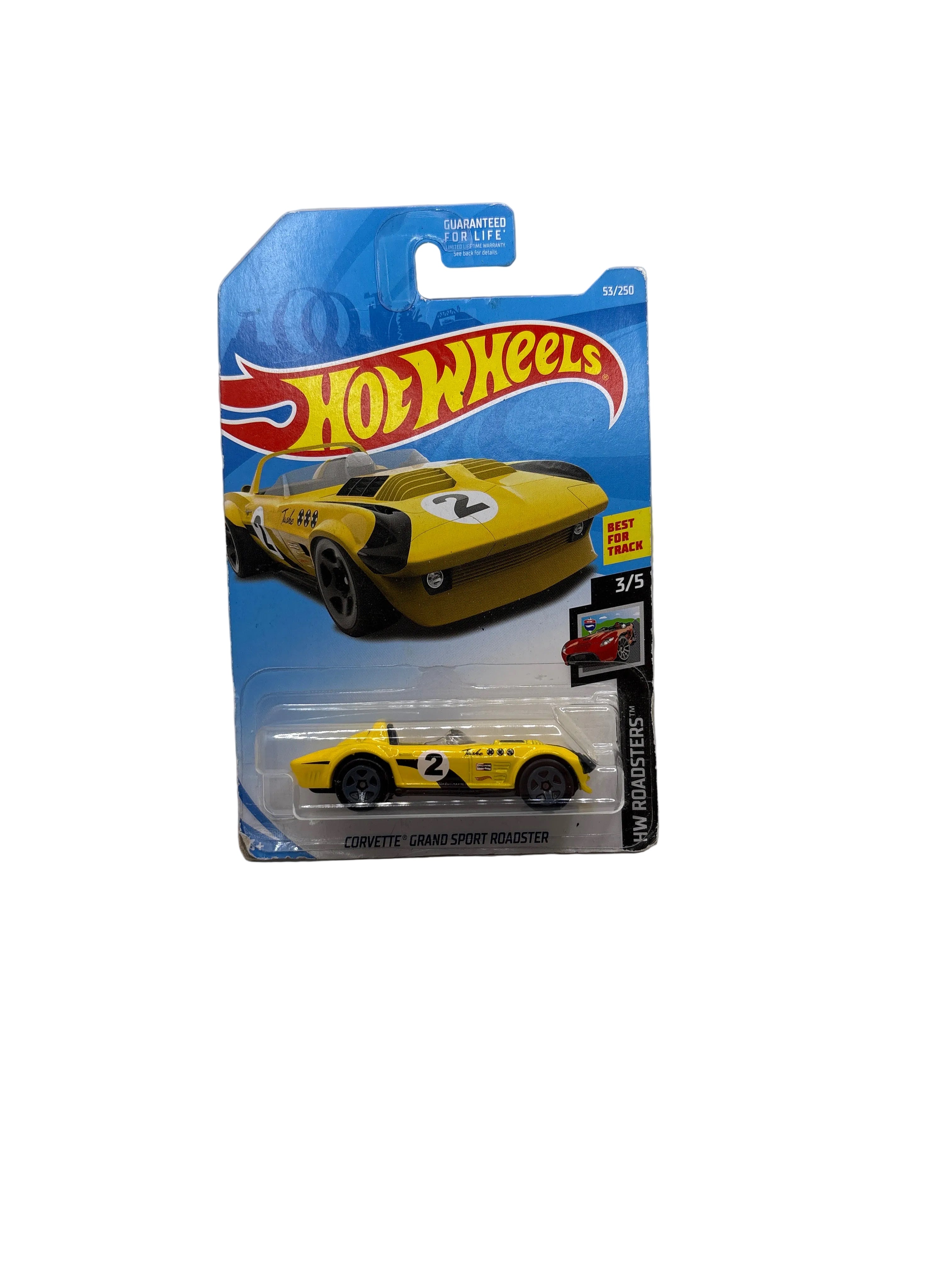 Hot Wheels Corvette Grand Sport Roadster Diecast yellow