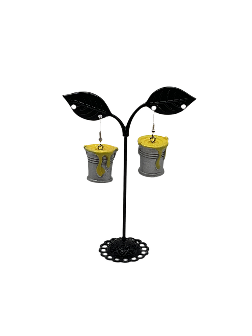 पेंट कैन इयररिंग्स 1सी