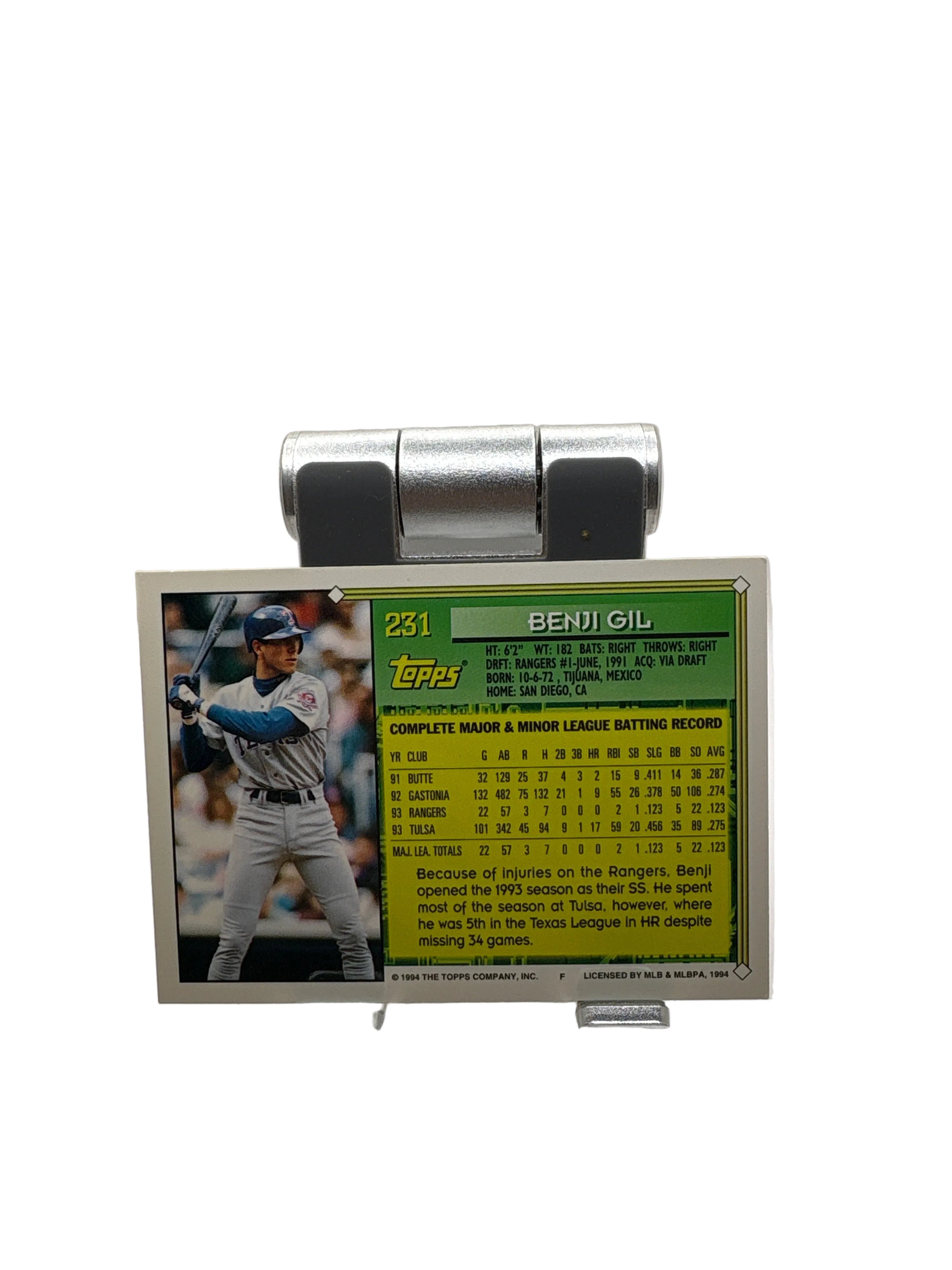 Topps Benji Gil