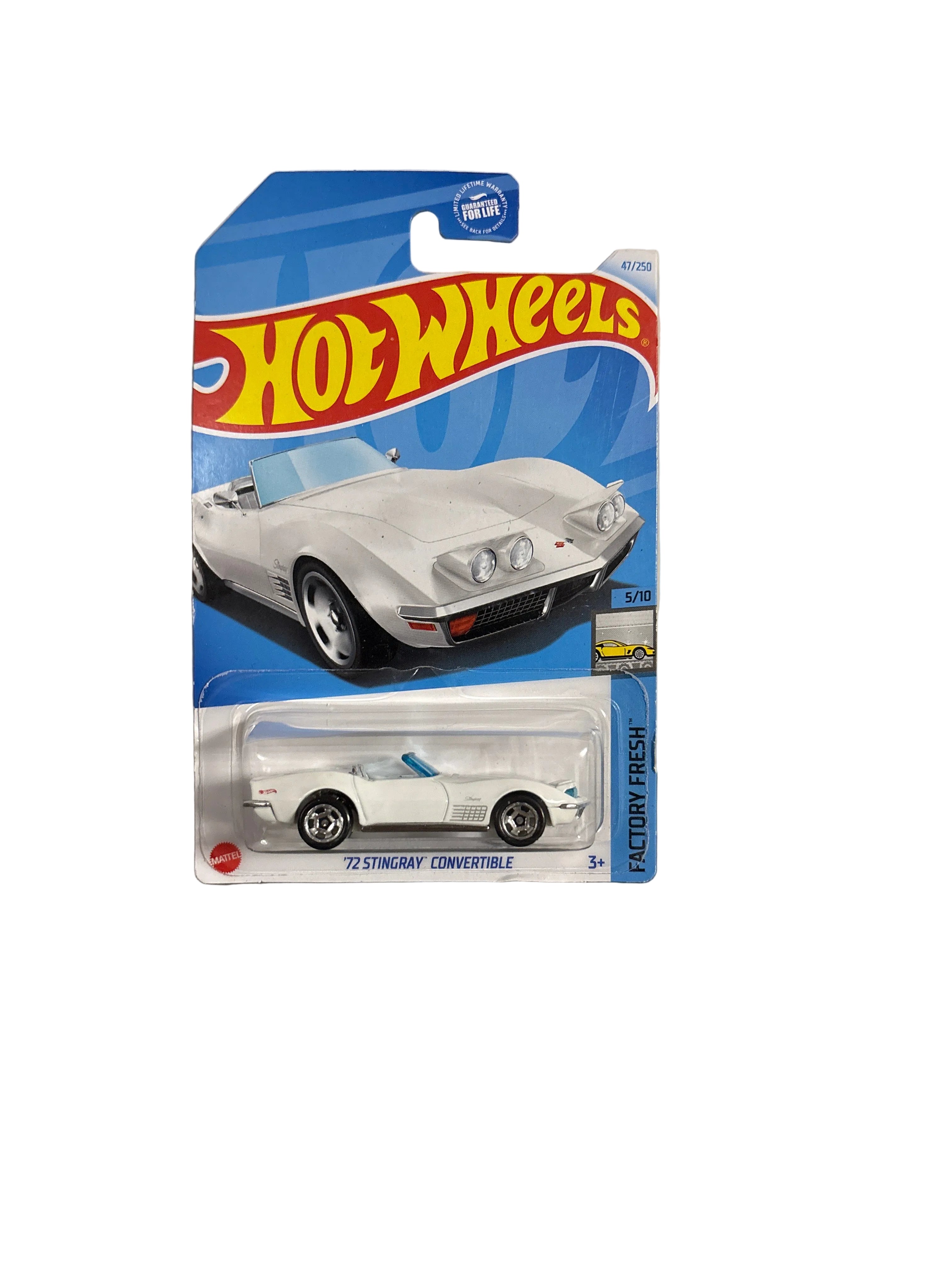 Hot Wheels 72 Stingray Convertible Diecast