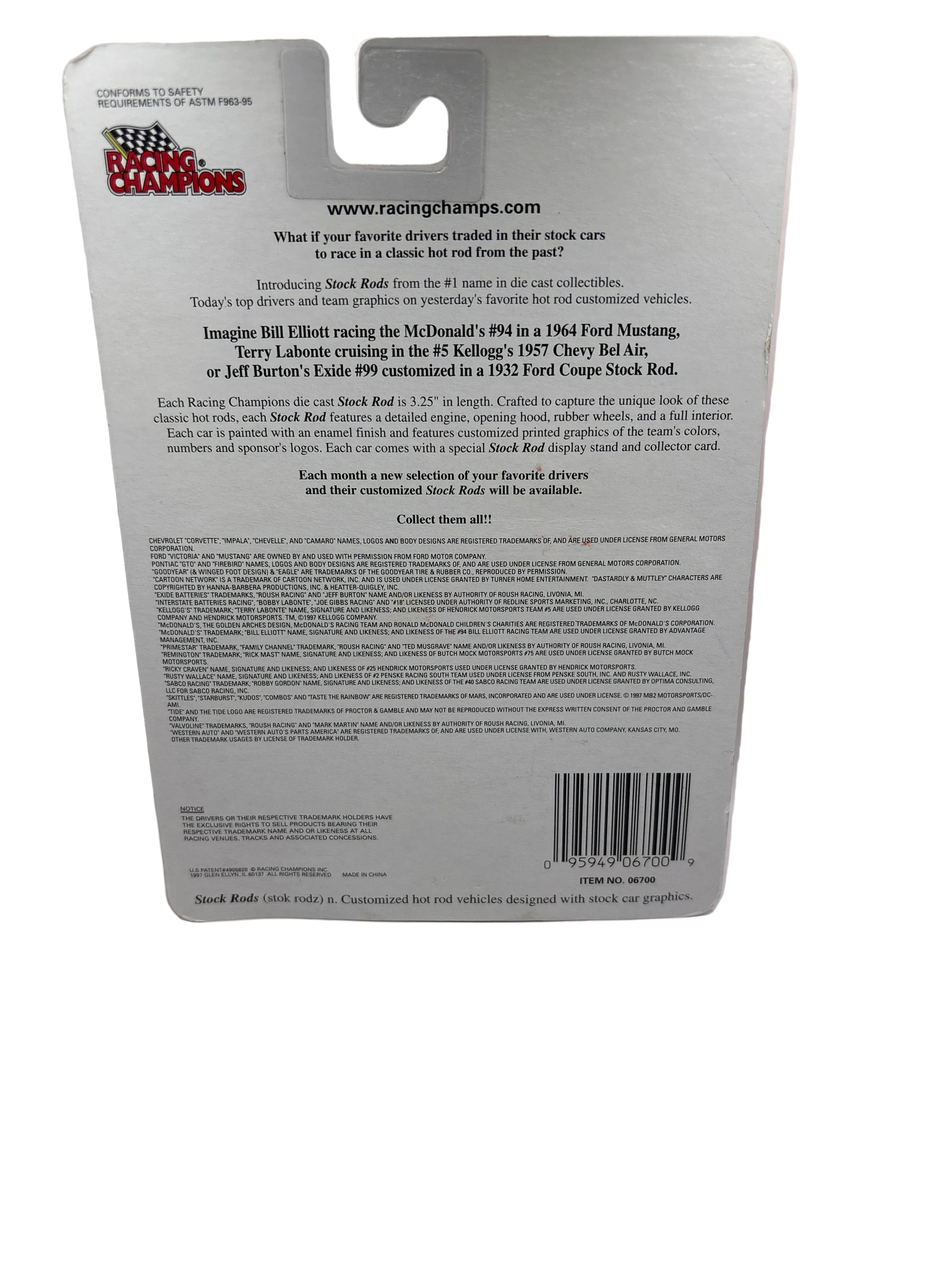 Racing Champions Rusty Wallace Diecast multi color