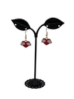 Heart with wings earrings