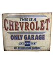 Chevrolet Garage Sign