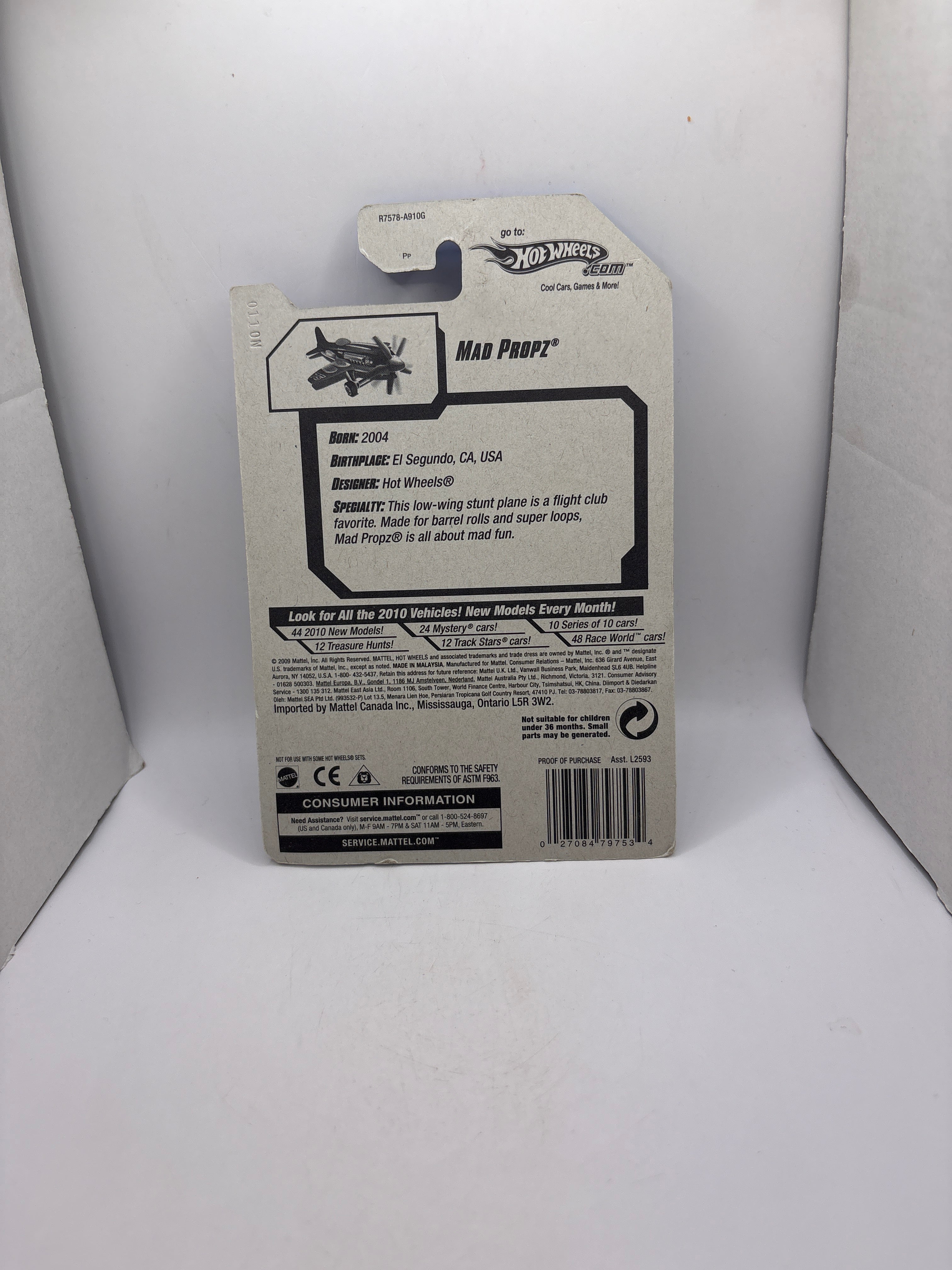 Hot Wheels Mad Propz Diecast