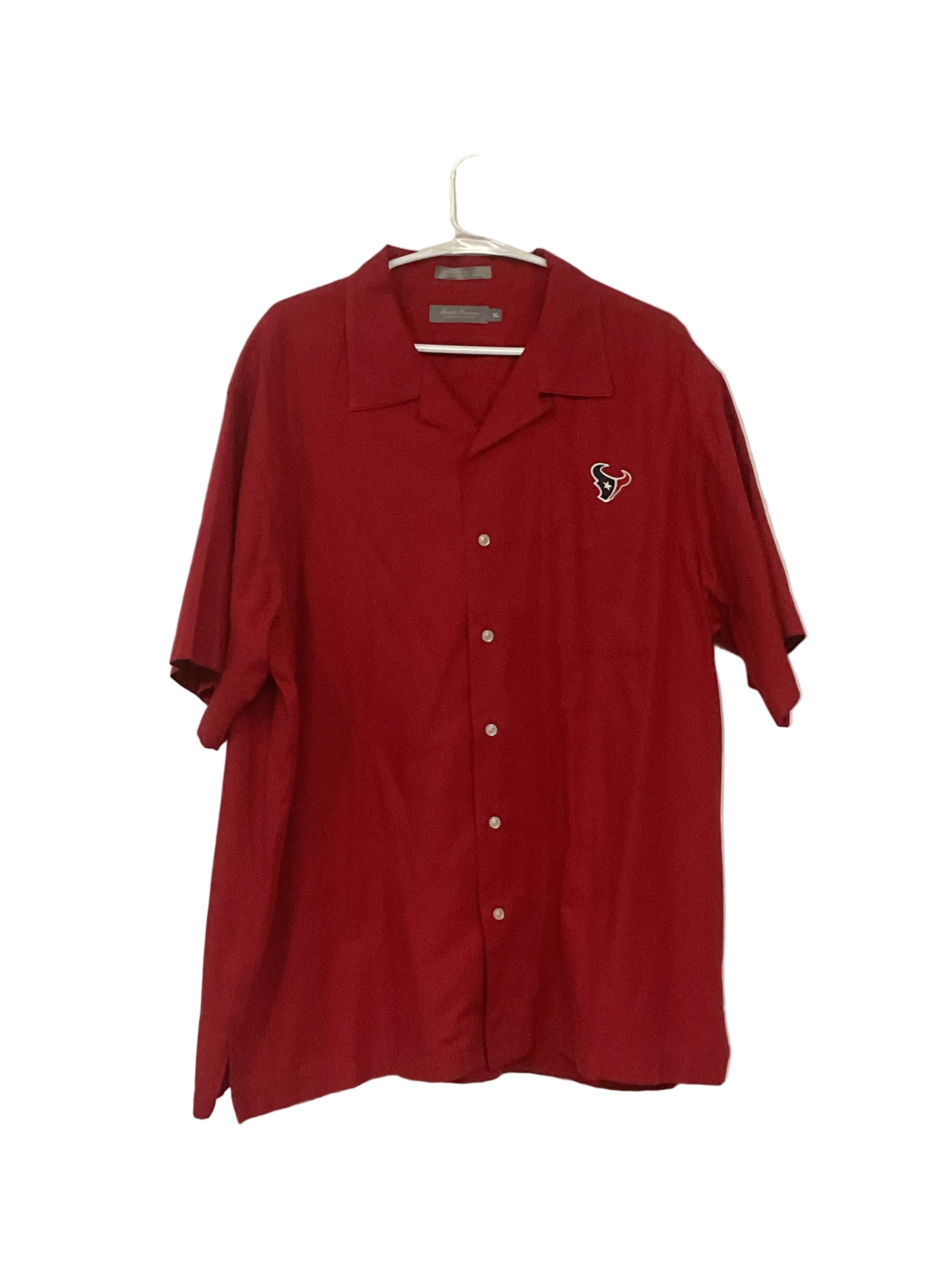 Red Button down Texan Shirt