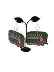 Large Christmas Santa Camper Earrings