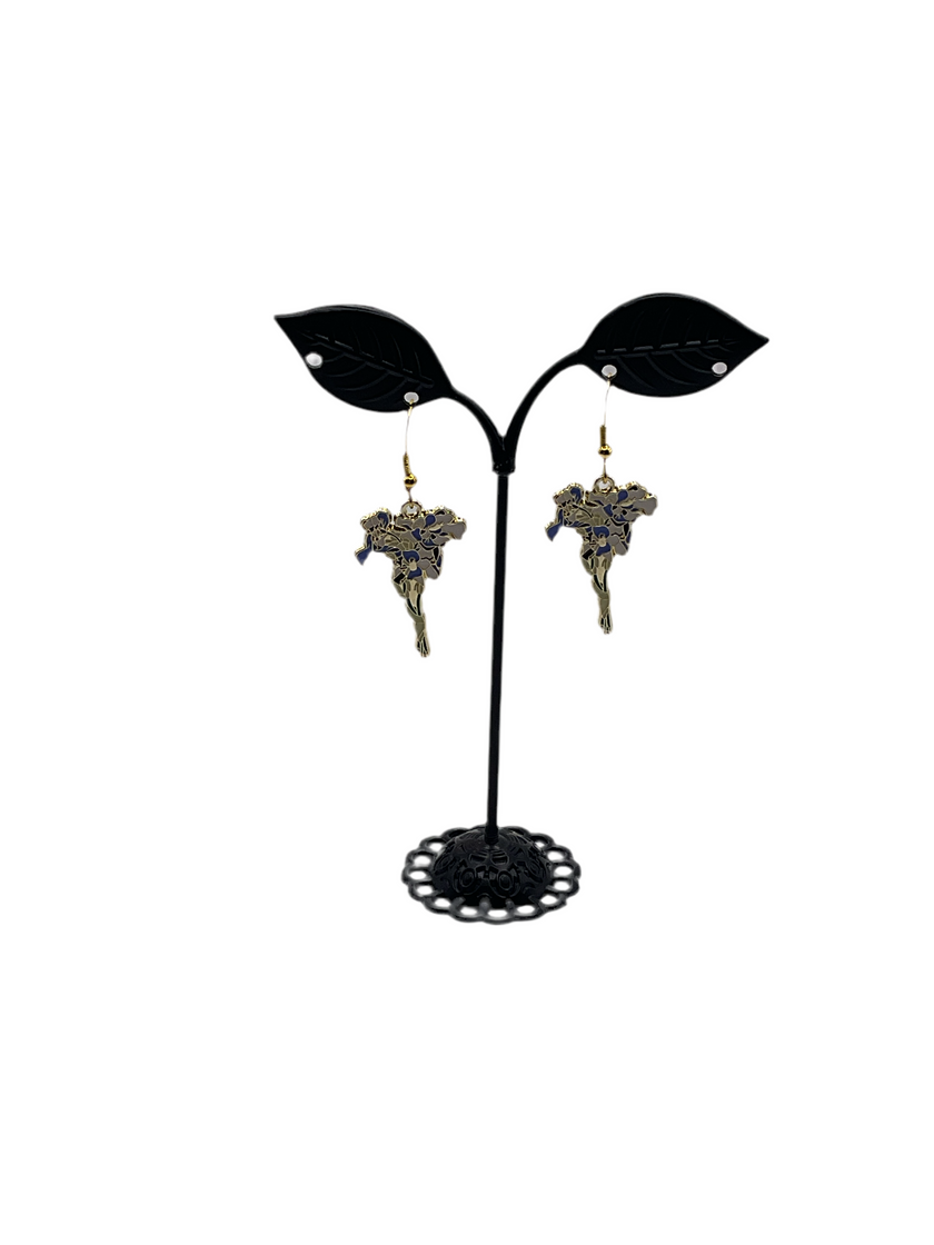 Bouquet flower earrings