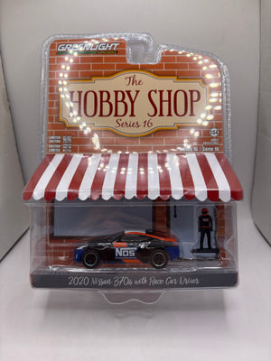 Greenlight 2020 Nissan 370Z With Race Car Driver Diecast