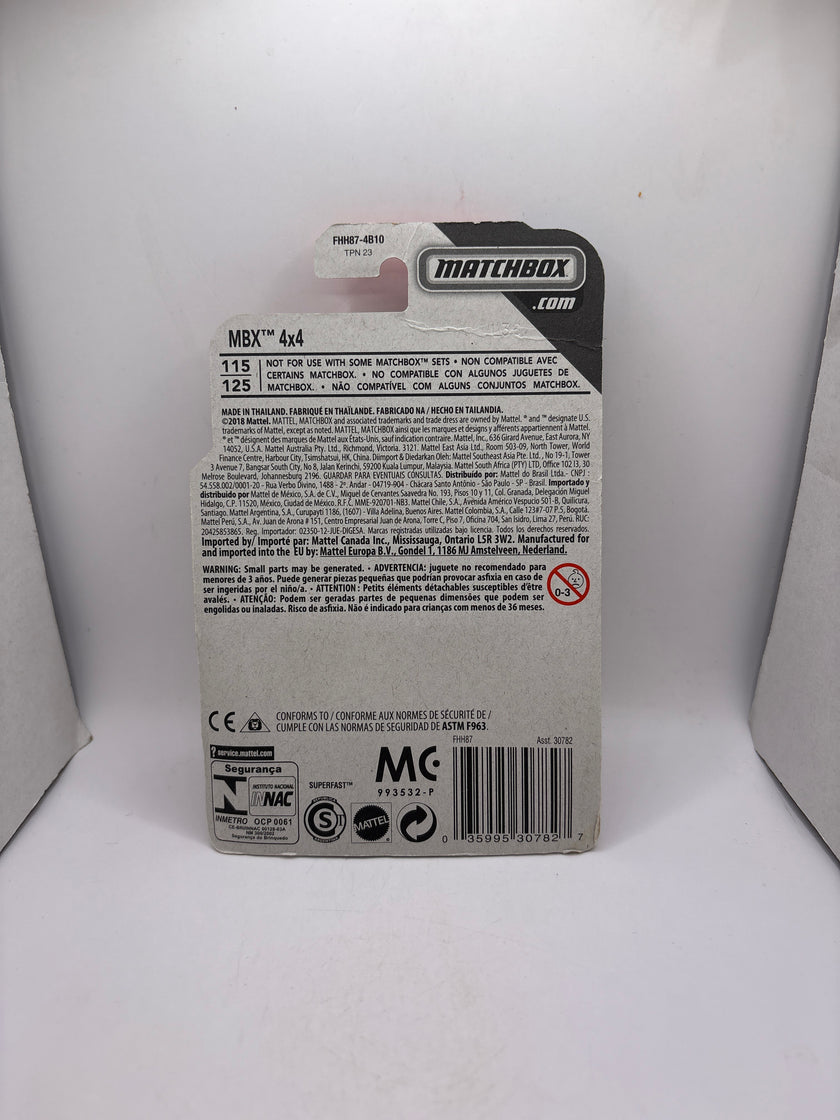 Matchbox MBX 4x4 Diecast orange