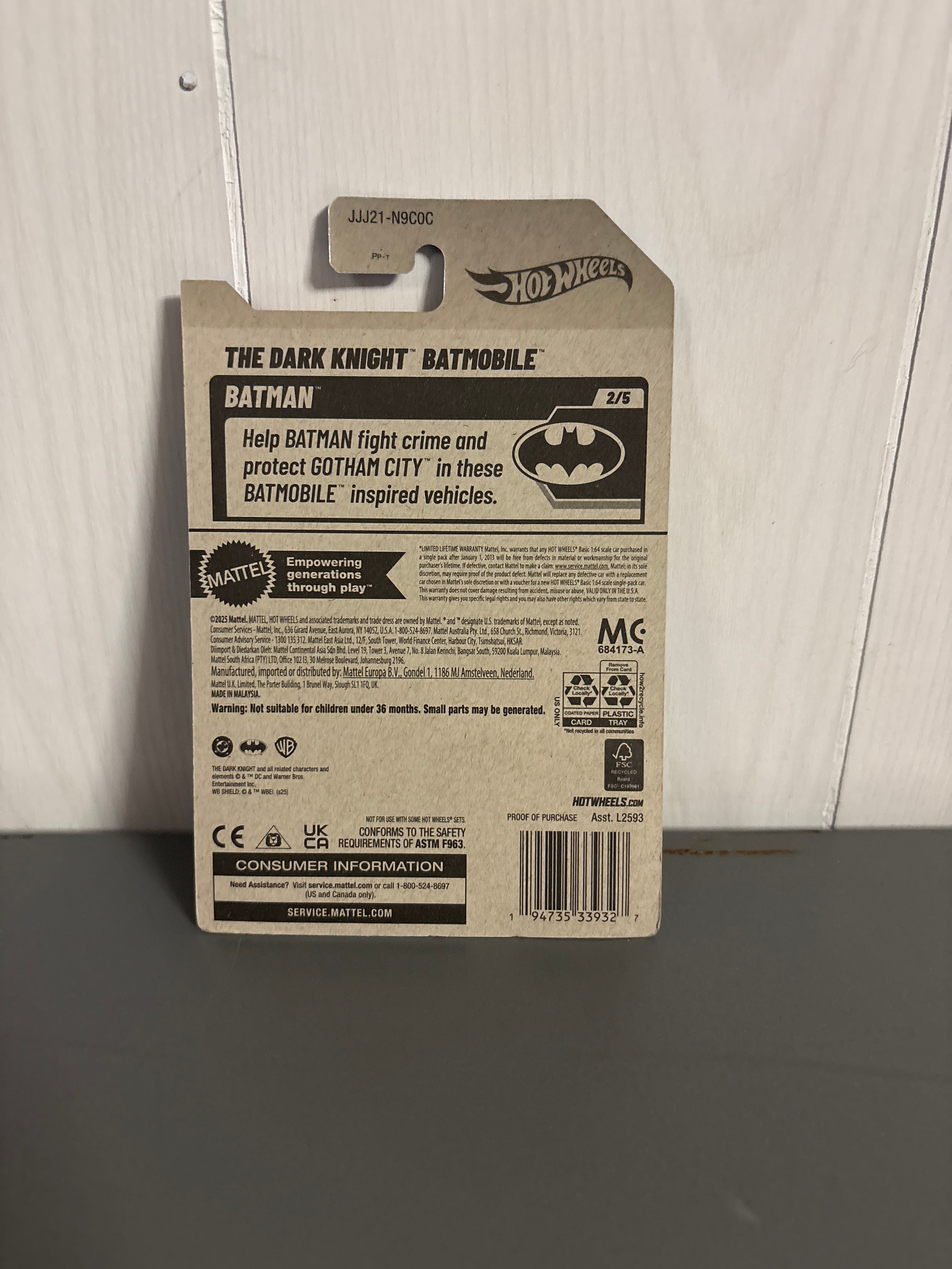 Hot Wheels The Dark Knight Batmobile Diecast