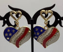 Americana  Heart Earrings