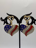 Americana  Heart Earrings