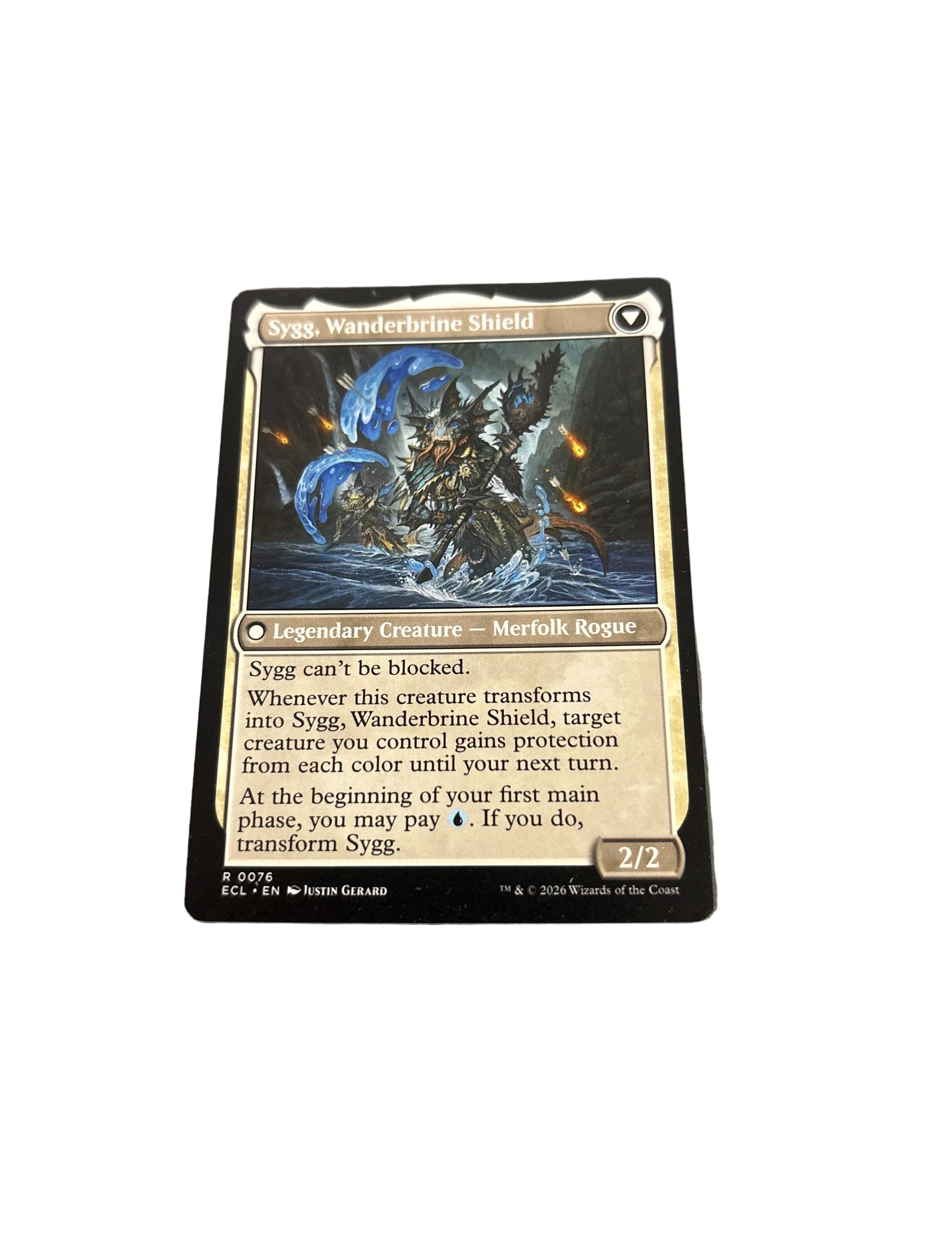 Magic The Gathering Sygg, Wanderwine Wisdom Sygg, Wanderbrine Shield