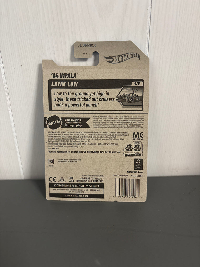 Hot Wheels 64 Impala Diecast blue