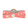 Pink Round Studded Wrap Watch