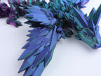 3D Printed Crystal Wing Dragon Fidget Toy – Articulated Fantasy Desk Toy Gift