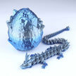 3D Printed Crystal Dragon Fidget Toy – Articulated Flexible Desk Toy Gift