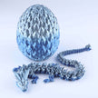 3D Printed Crystal Dragon Fidget Toy – Articulated Flexible Desk Toy Gift