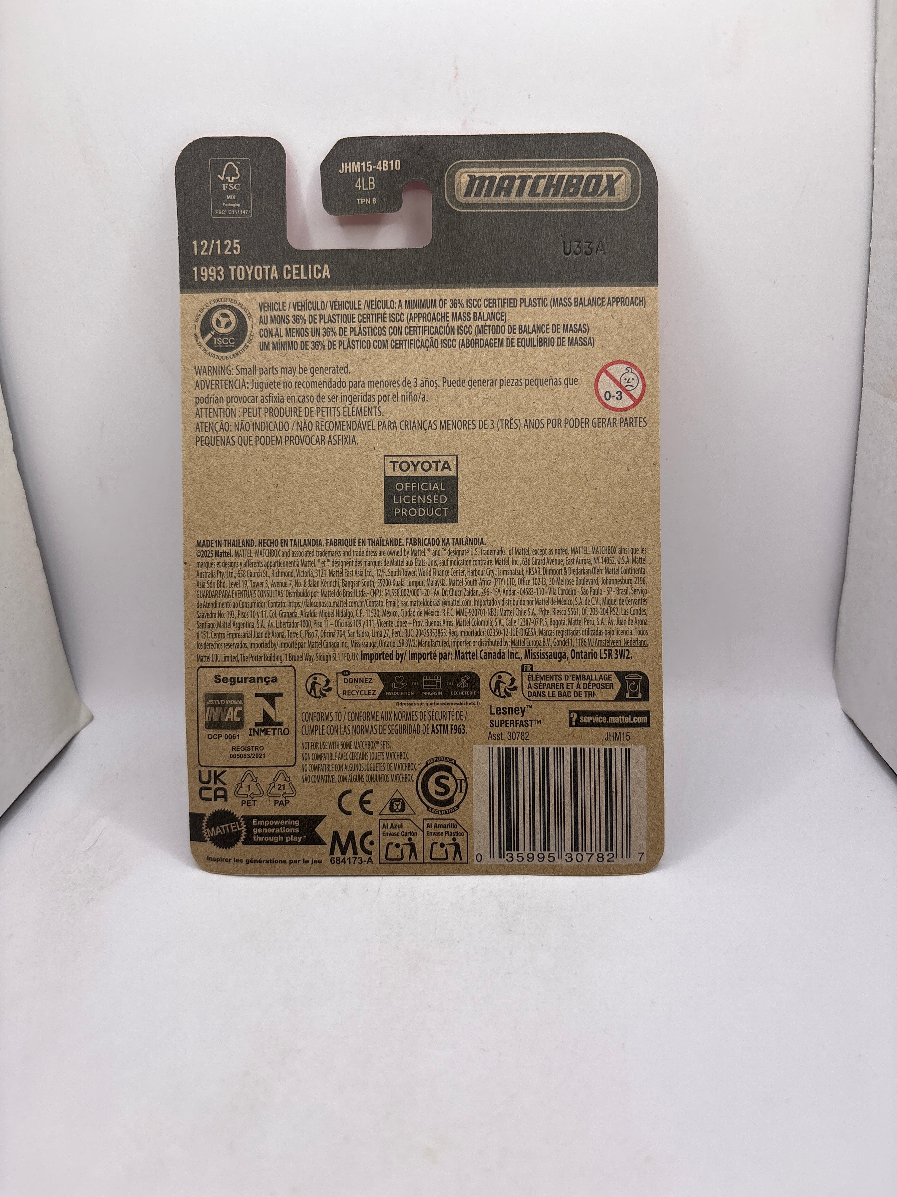 Matchbox 1993 Toyota Celica Diecast
