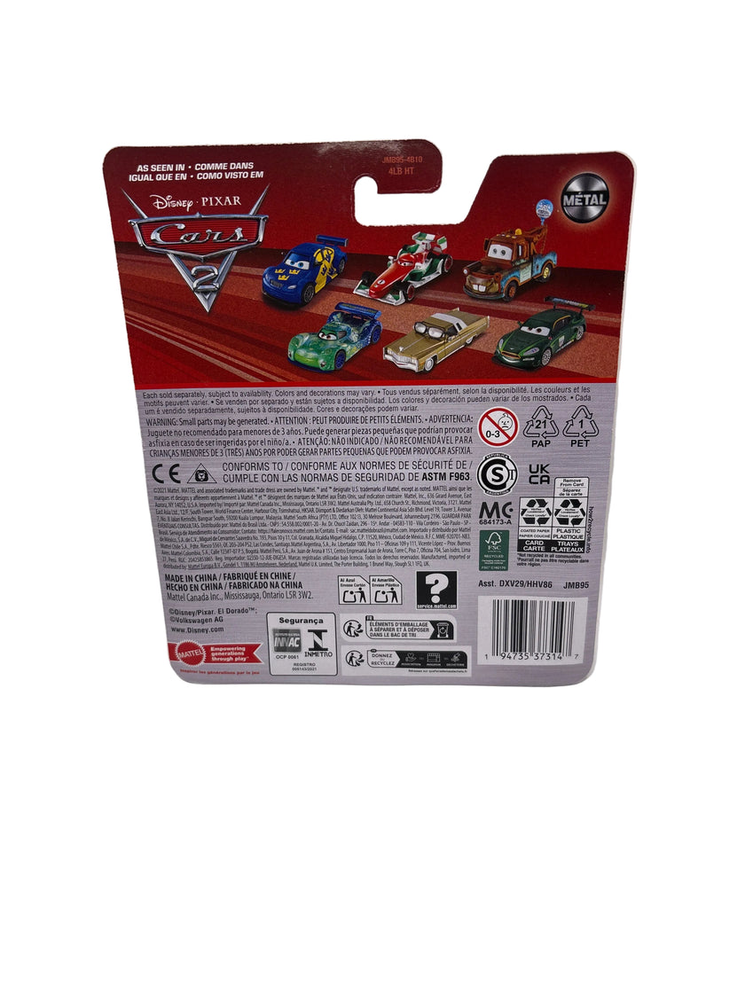 Disney Pixar Cars Race Team Fillmore With Headset Diecast green