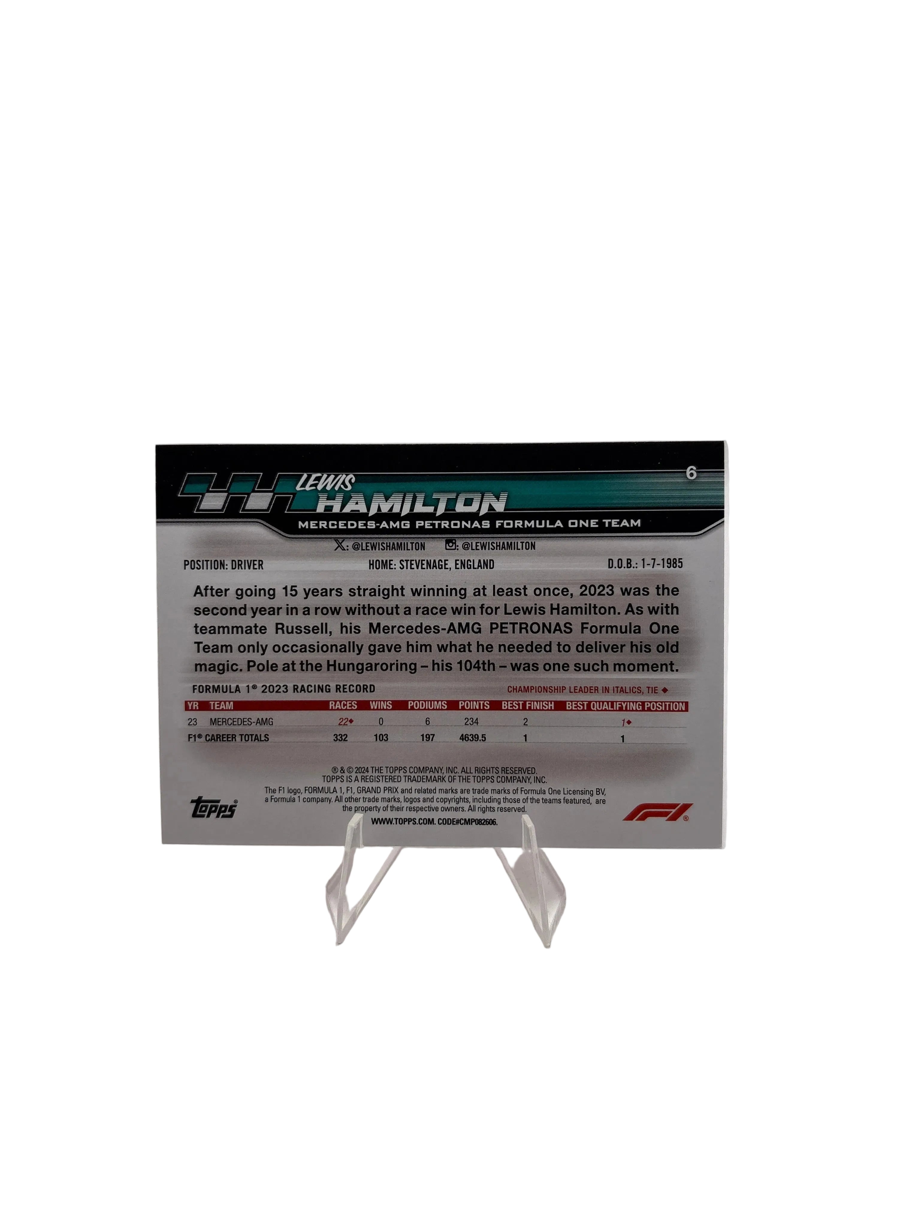 Paddock Pass Lewis Hamilton