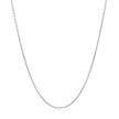 14k White Gold Round Cable Link Chain (1.20 mm)