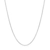 14k White Gold Round Cable Link Chain (1.20 mm)