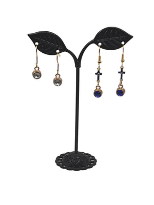 Crystal and Crosses Earrings