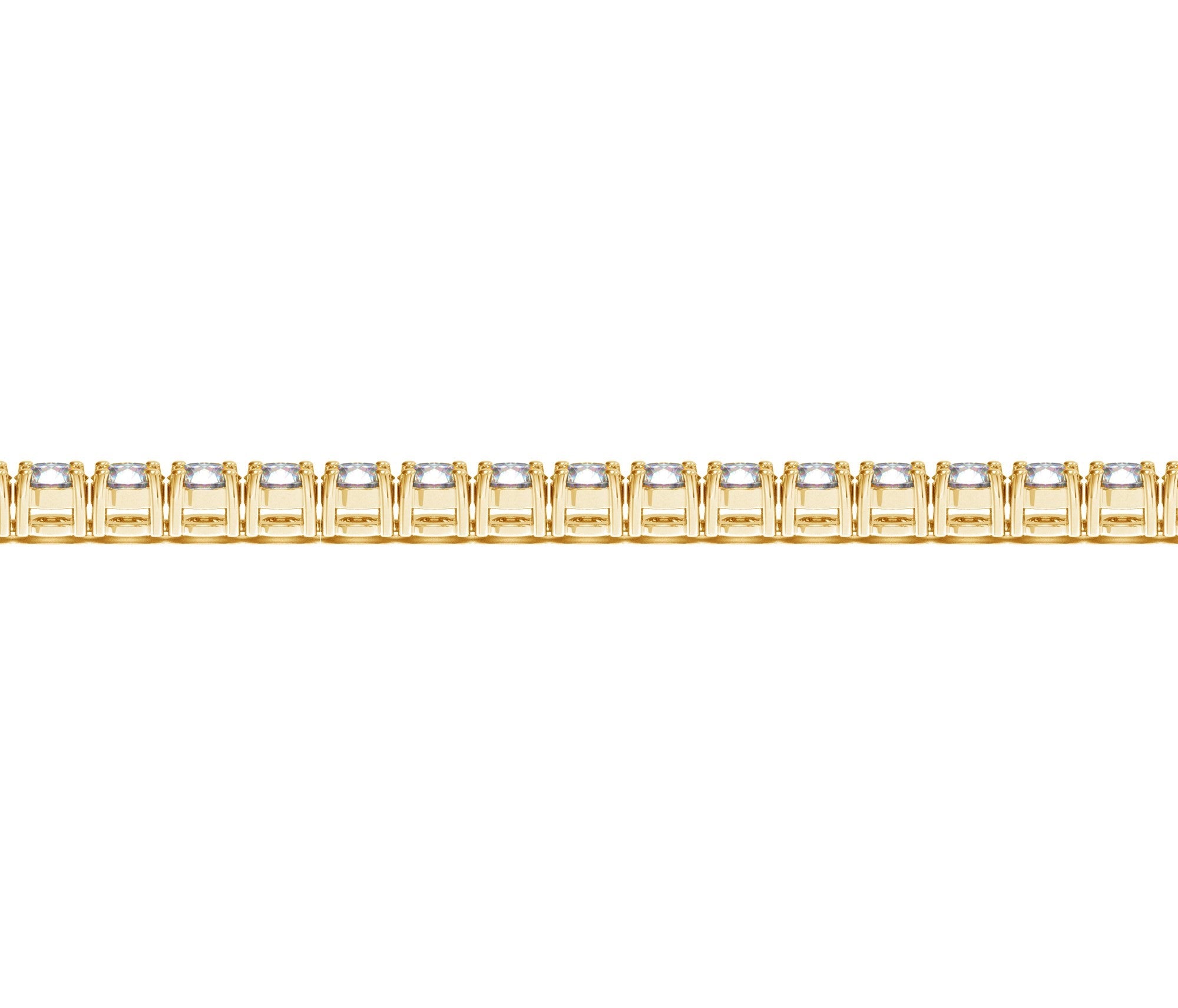 Lab Grown Round Diamond Tennis Bracelet in 14k Yellow Gold (10 cctw F/G  VS2/SI1)