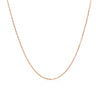 14k Pink Gold Diamond Cut Cable Link Chain (0.87 mm)