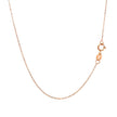 14k Pink Gold Diamond Cut Cable Link Chain (0.87 mm)