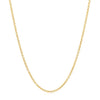 14k Yellow Gold Round Cable Link Chain (1.50 mm)