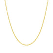 14k Yellow Gold Round Cable Link Chain (1.50 mm)