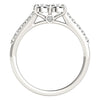 14k White Gold Round Two Stone Diamond Ring (3/4 cttw)