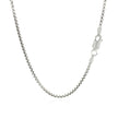 14k White Gold Round Box Chain (1.80 mm)