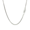 14k White Gold Round Box Chain (1.80 mm)