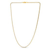 14k Yellow Gold Round Pave Franco Chain (2.30 mm)