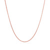 14k Rose Gold Diamond Cut Round Wheat Chain (0.60 mm)